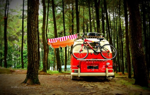 The bike carrier. Location: Gunung Pancar, Bogor.
