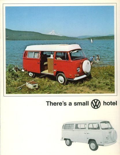 There's a small VW hotel.